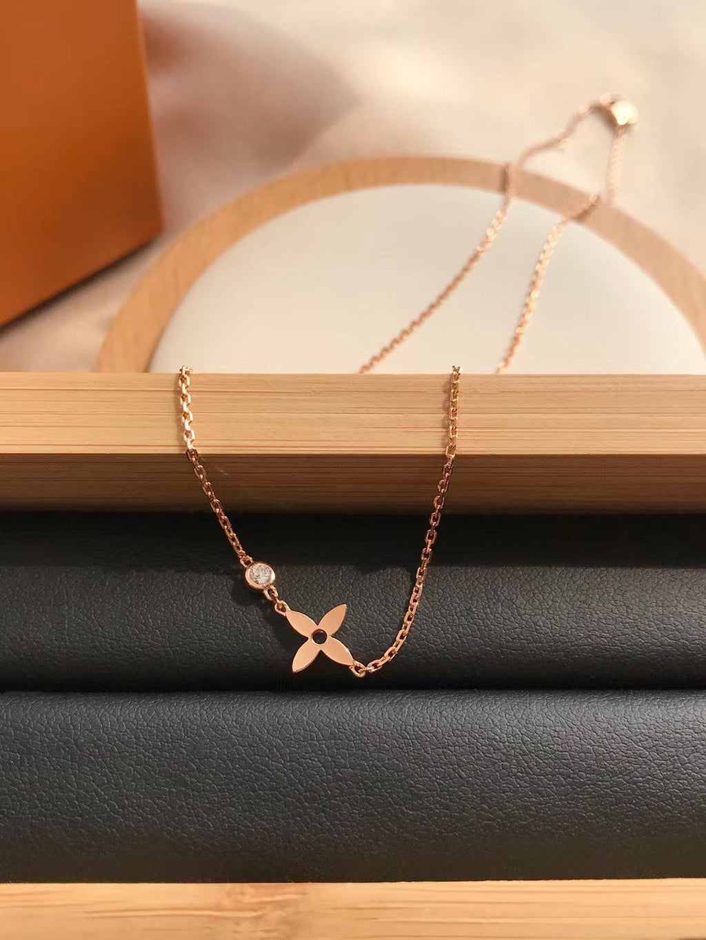 [Lumi Jewels]BLOSSOM PENDANT PINK GOLD AND DIAMOND