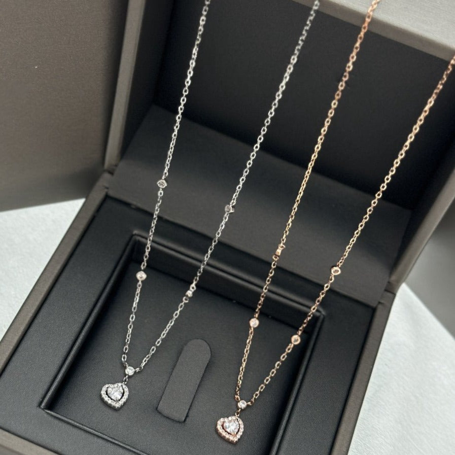 [Lumi]JOY HEART DIAMOND NECKLACE