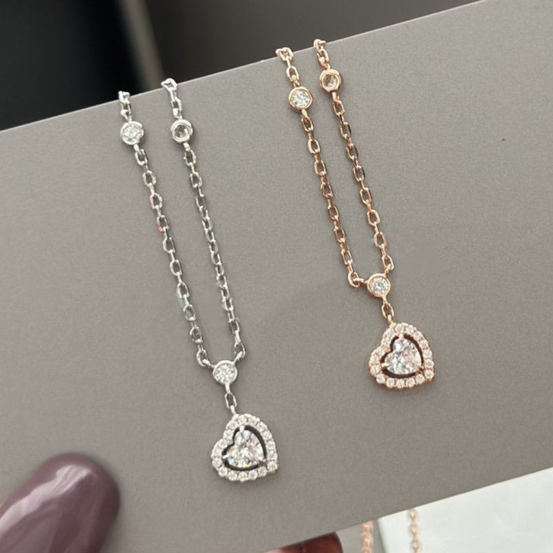 [Lumi]JOY HEART DIAMOND NECKLACE