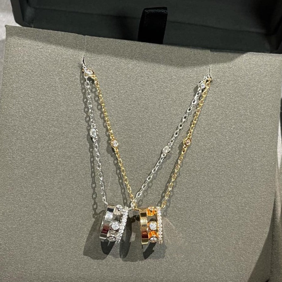 [Lumi]CHAIN MOVE ROMANE PEDAND NECKLACE