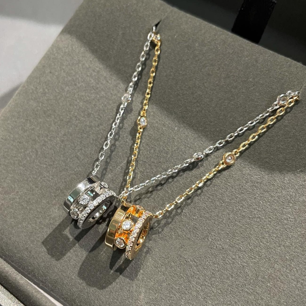 [Lumi]CHAIN MOVE ROMANE PEDAND NECKLACE