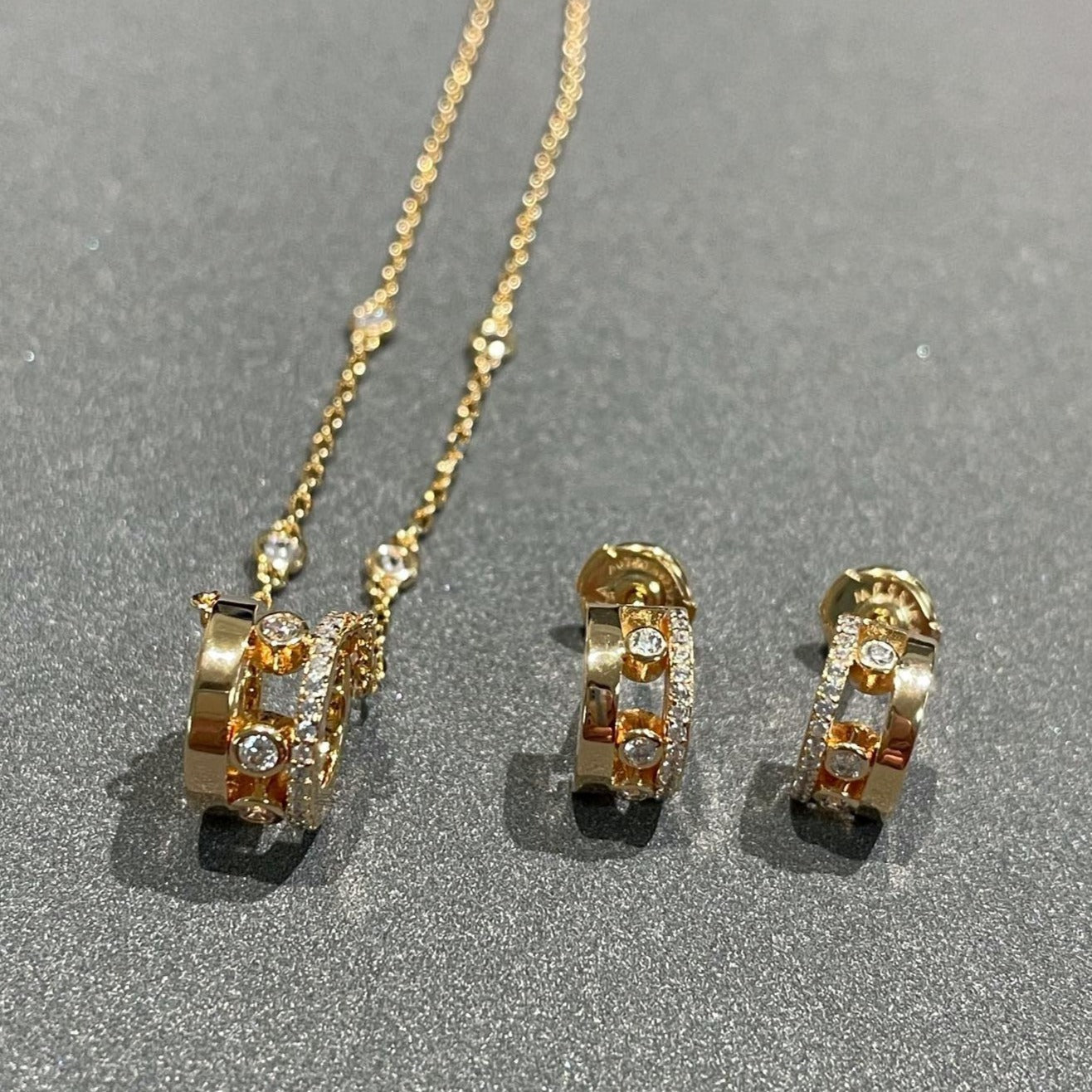 [Lumi]CHAIN MOVE ROMANE PEDAND NECKLACE