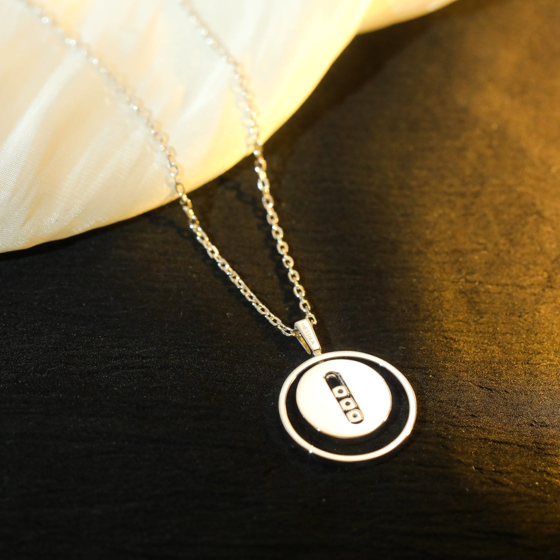 [Lumi]LUCKY MOVE MM SILVER DIAMOND NECKLACE