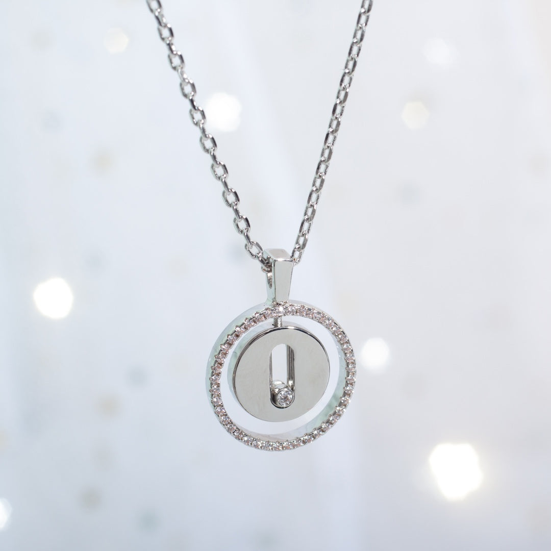 [Lumi]LUCKY MOVE PM NECKLACE SILVER DIAMOND