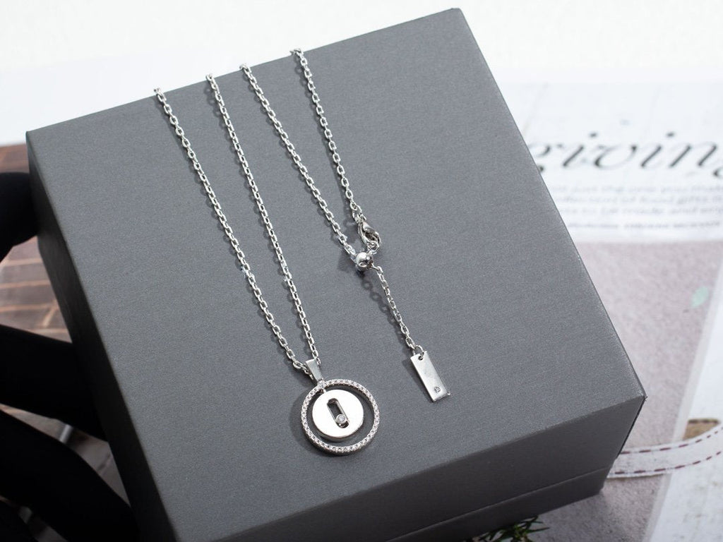 [Lumi]LUCKY MOVE PM NECKLACE SILVER DIAMOND