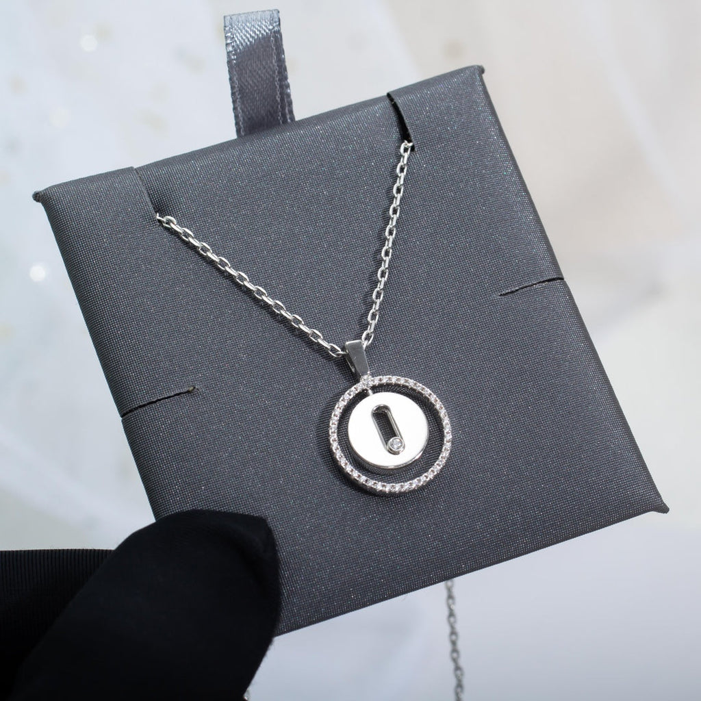 [Lumi]LUCKY MOVE PM NECKLACE SILVER DIAMOND