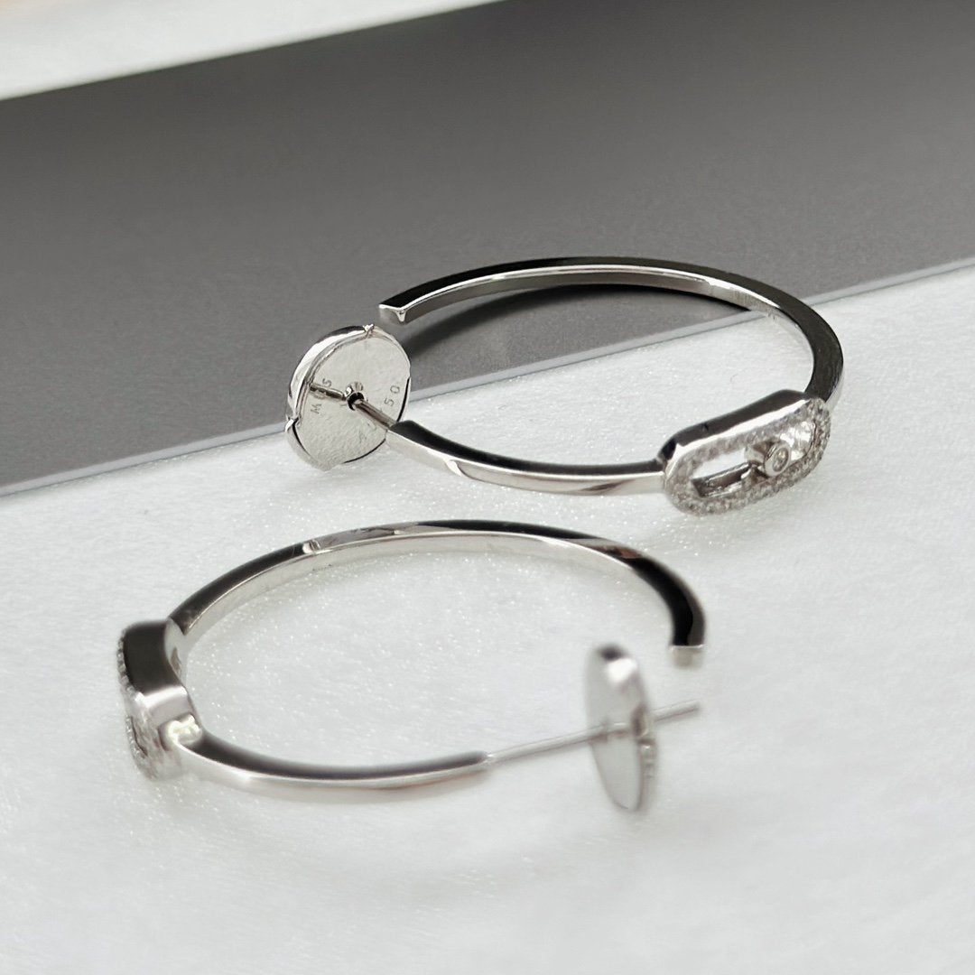 [Lumi]CREOLES MOVE UNO PM DIAMOND EARRINGS