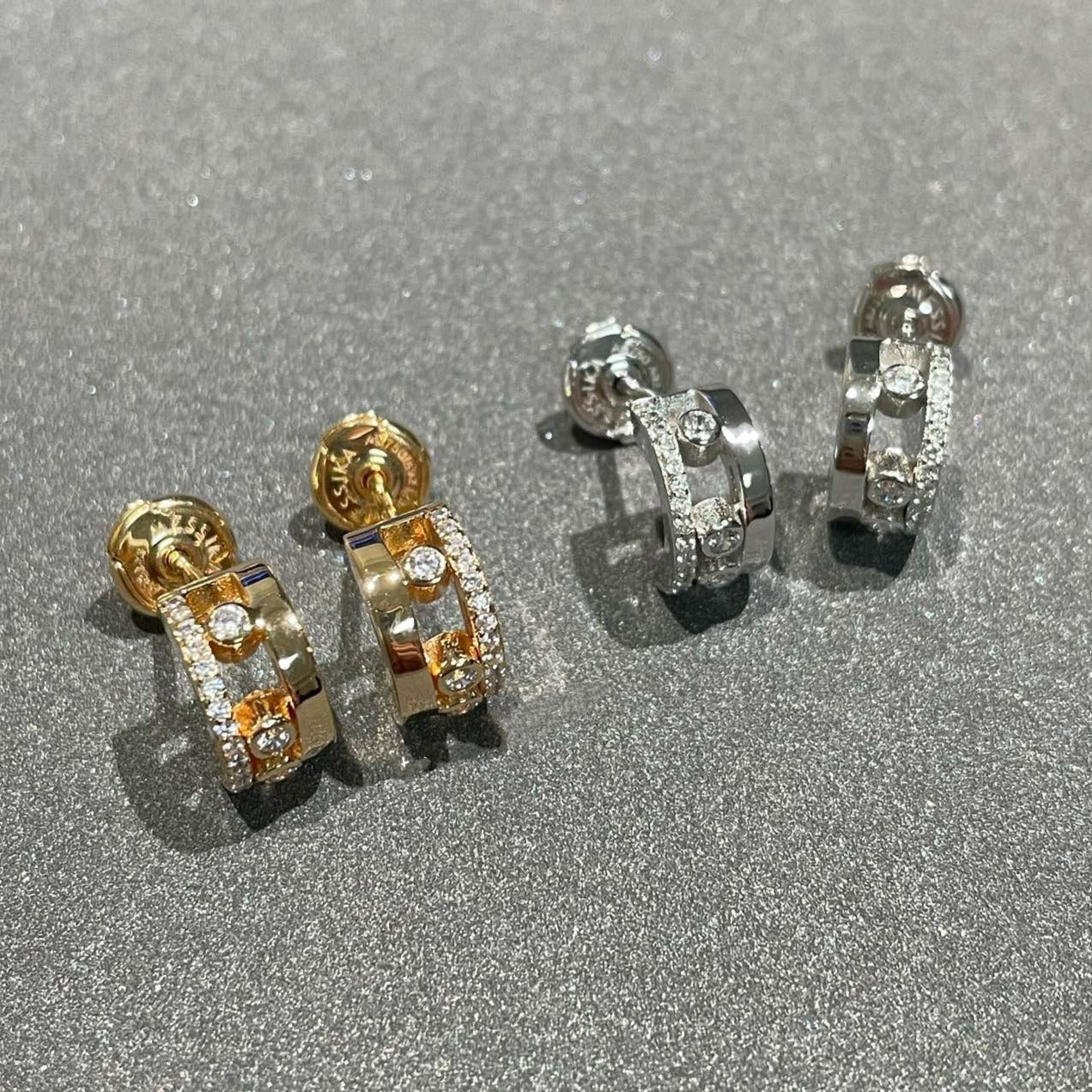 [Lumi]MOVE ROMANE EARRINGS DIAMOND
