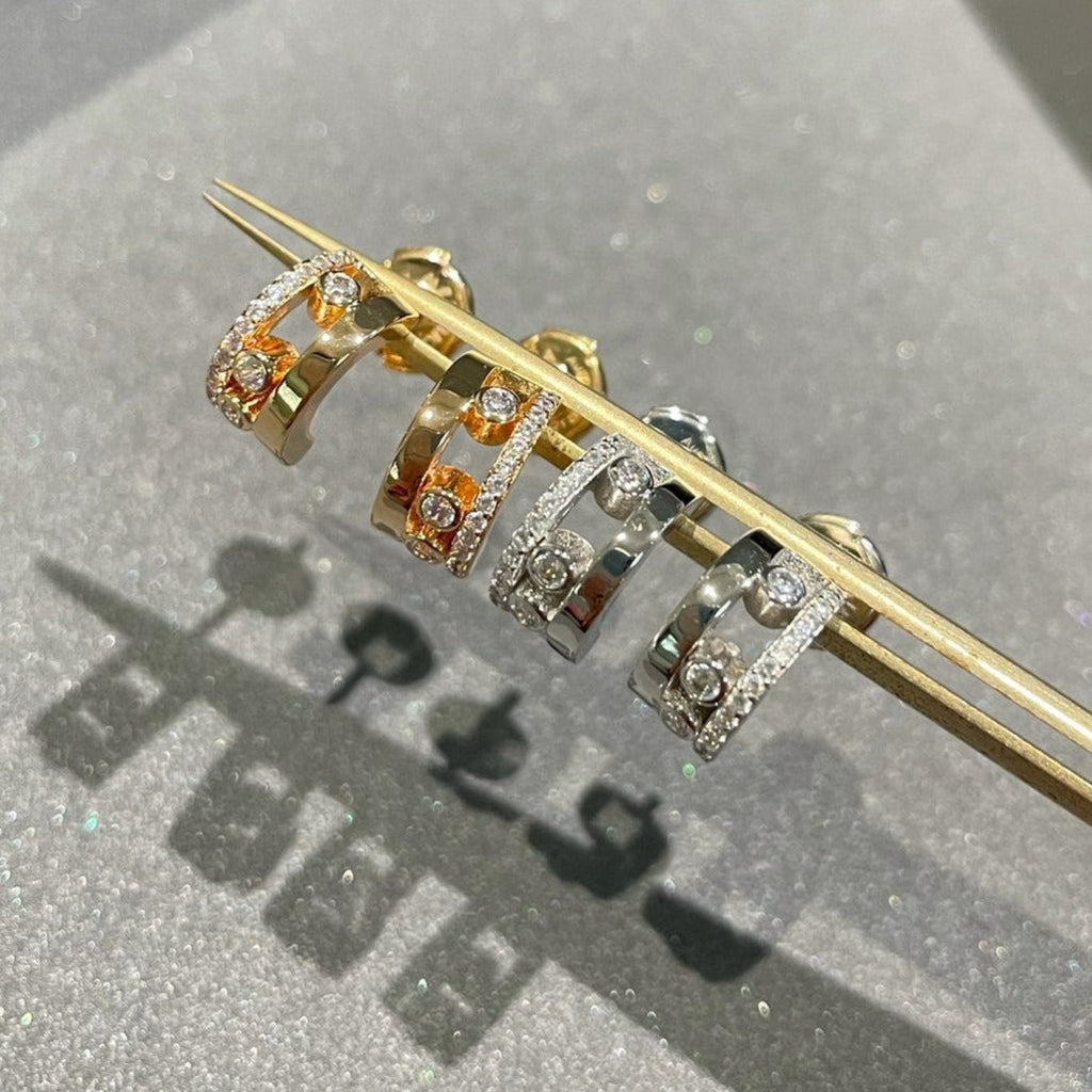 [Lumi]MOVE ROMANE EARRINGS DIAMOND