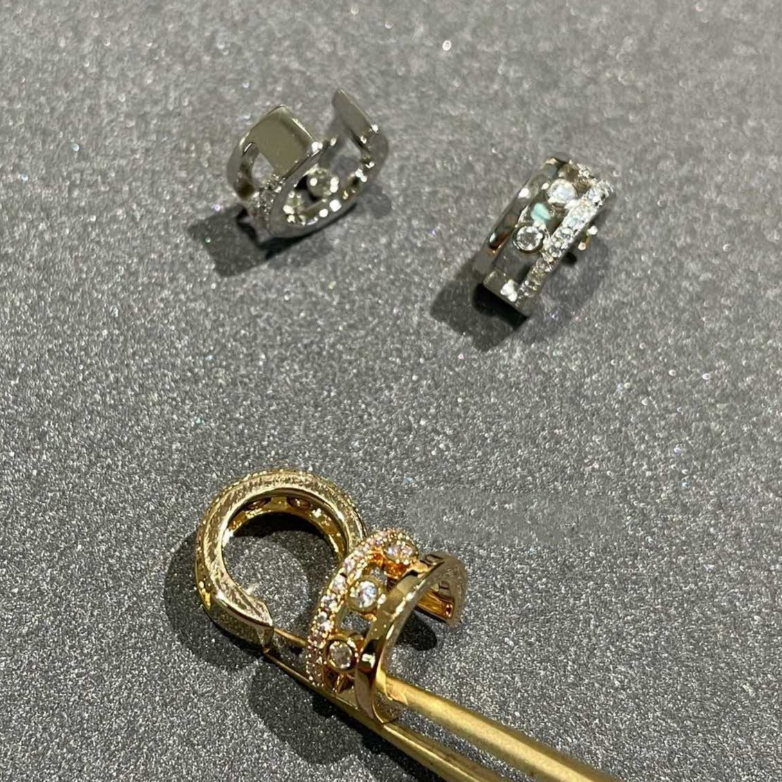[Lumi]MOVE ROMANE EARRINGS DIAMOND