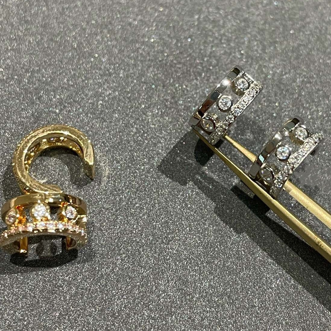 [Lumi]MOVE ROMANE EARRINGS DIAMOND