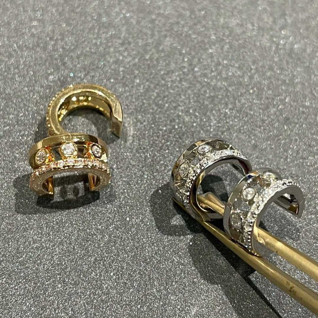 [Lumi]MOVE ROMANE EARRINGS DIAMOND