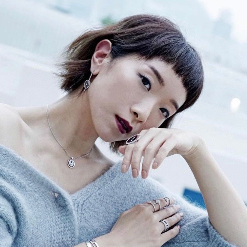 [Lumi]LUCKY MOVE ARROW PINK GOLD DIAMOND EARRINGS