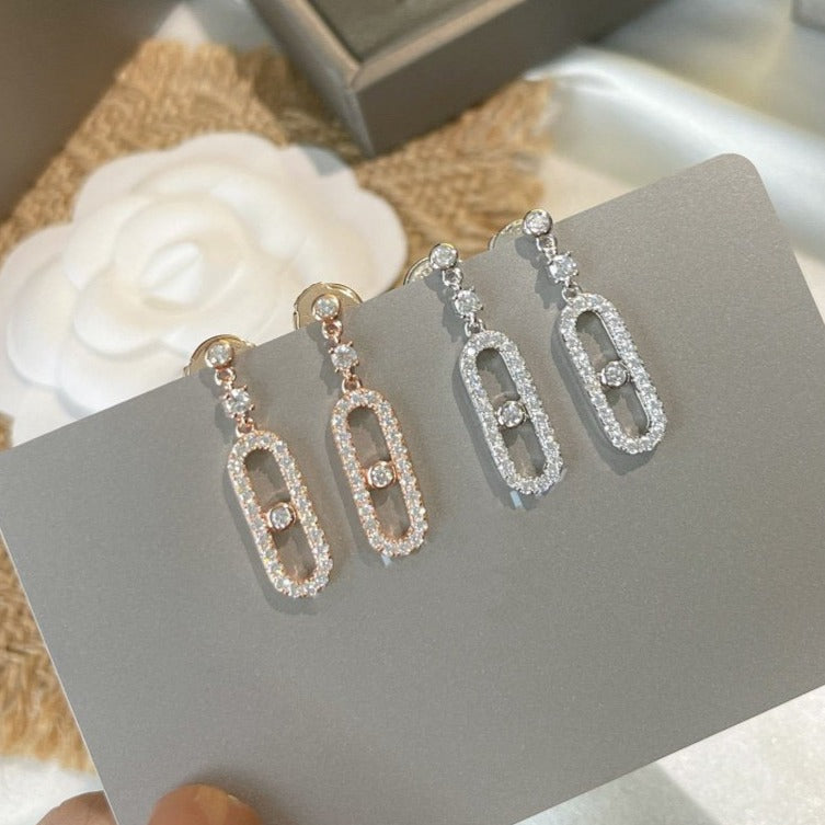 [Lumi]DORMEUSES MOVE UNO DIAMOND EARRINGS