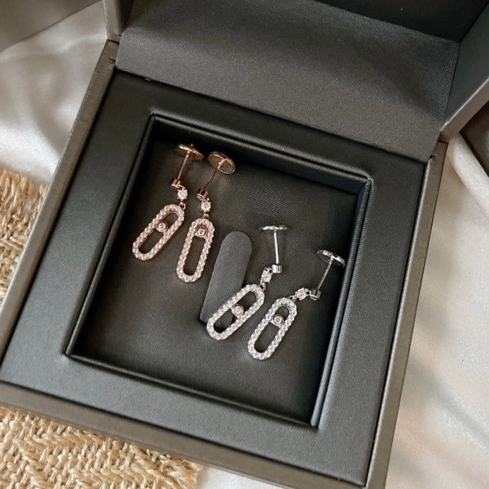 [Lumi]DORMEUSES MOVE UNO DIAMOND EARRINGS