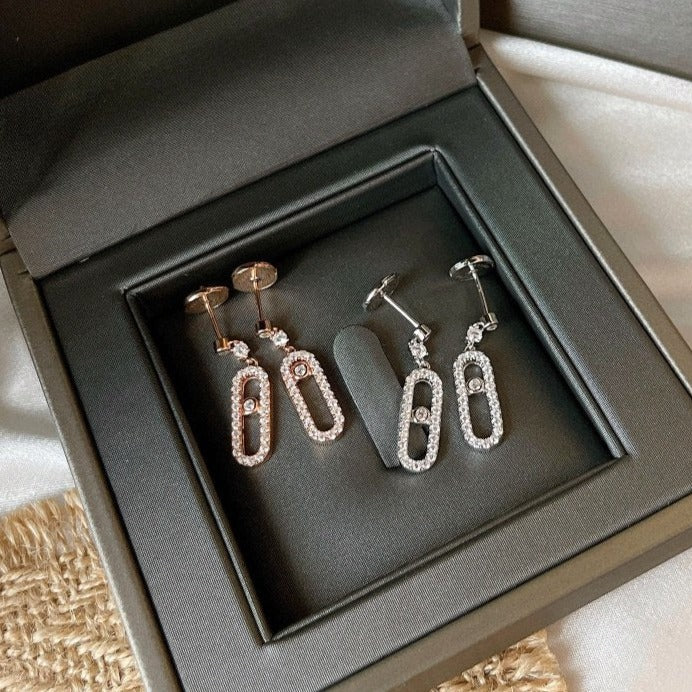 [Lumi]DORMEUSES MOVE UNO DIAMOND EARRINGS