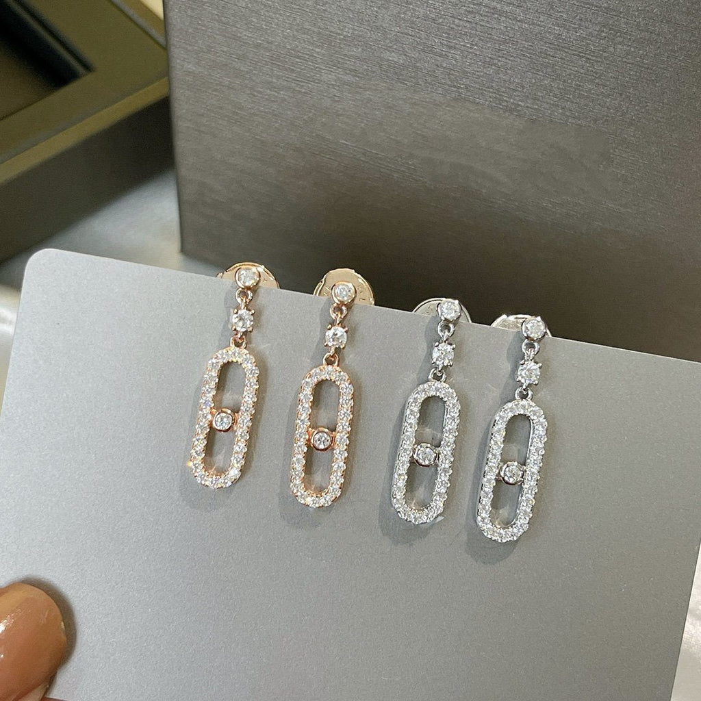 [Lumi]DORMEUSES MOVE UNO DIAMOND EARRINGS