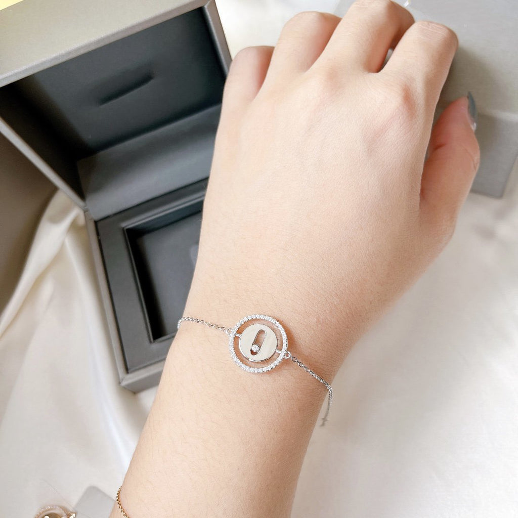 [Lumi]LUCKY MOVE PAVED DIAMOND BRACELET