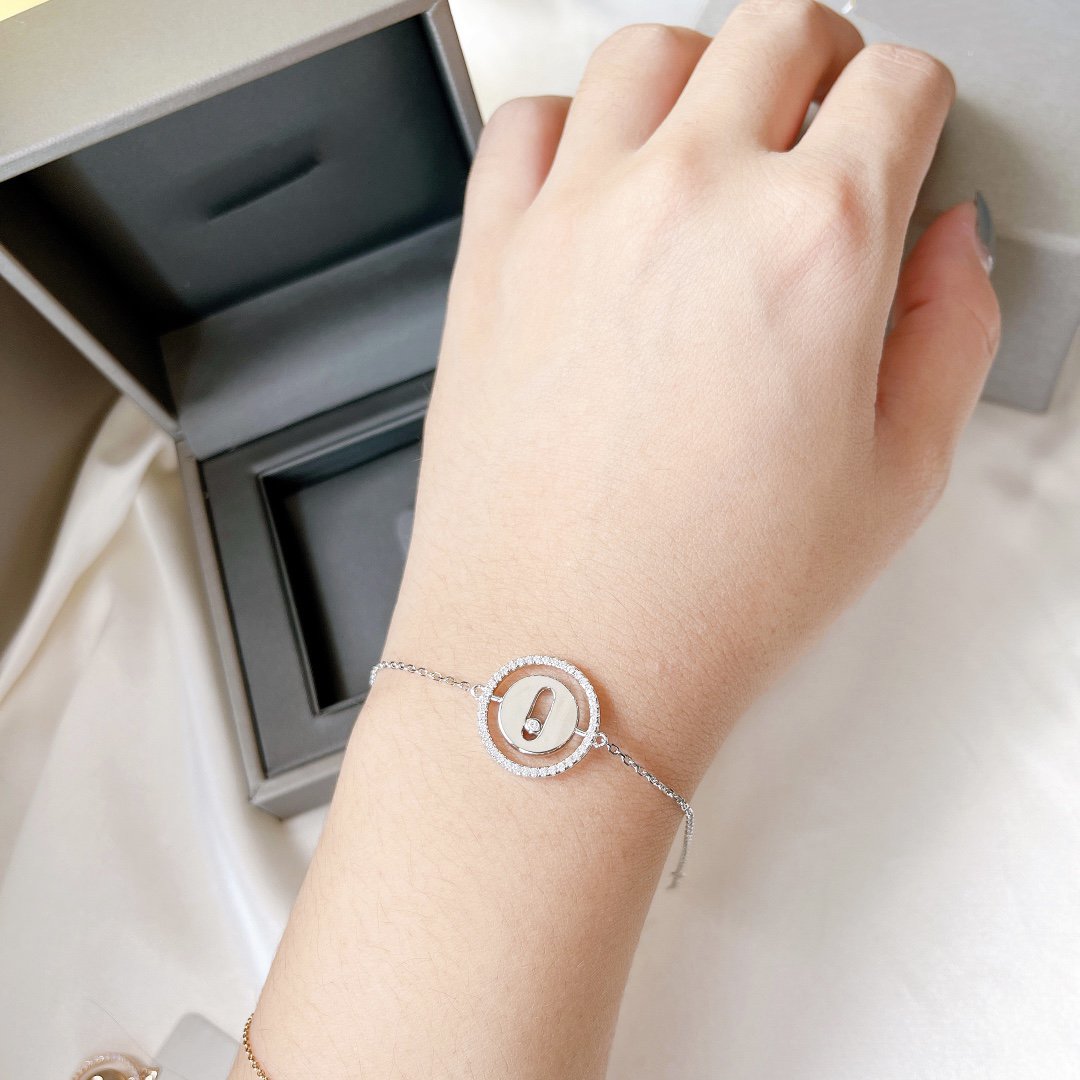 [Lumi]LUCKY MOVE PAVED DIAMOND BRACELET