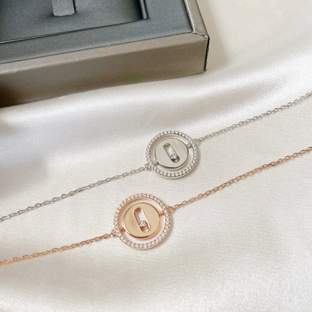 [Lumi]LUCKY MOVE PAVED DIAMOND BRACELET