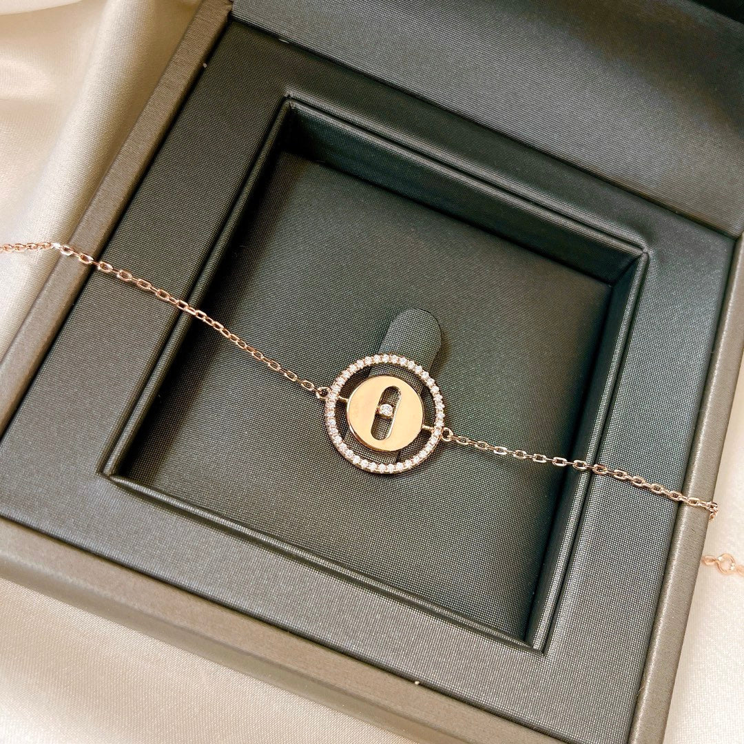 [Lumi]LUCKY MOVE PAVED DIAMOND BRACELET