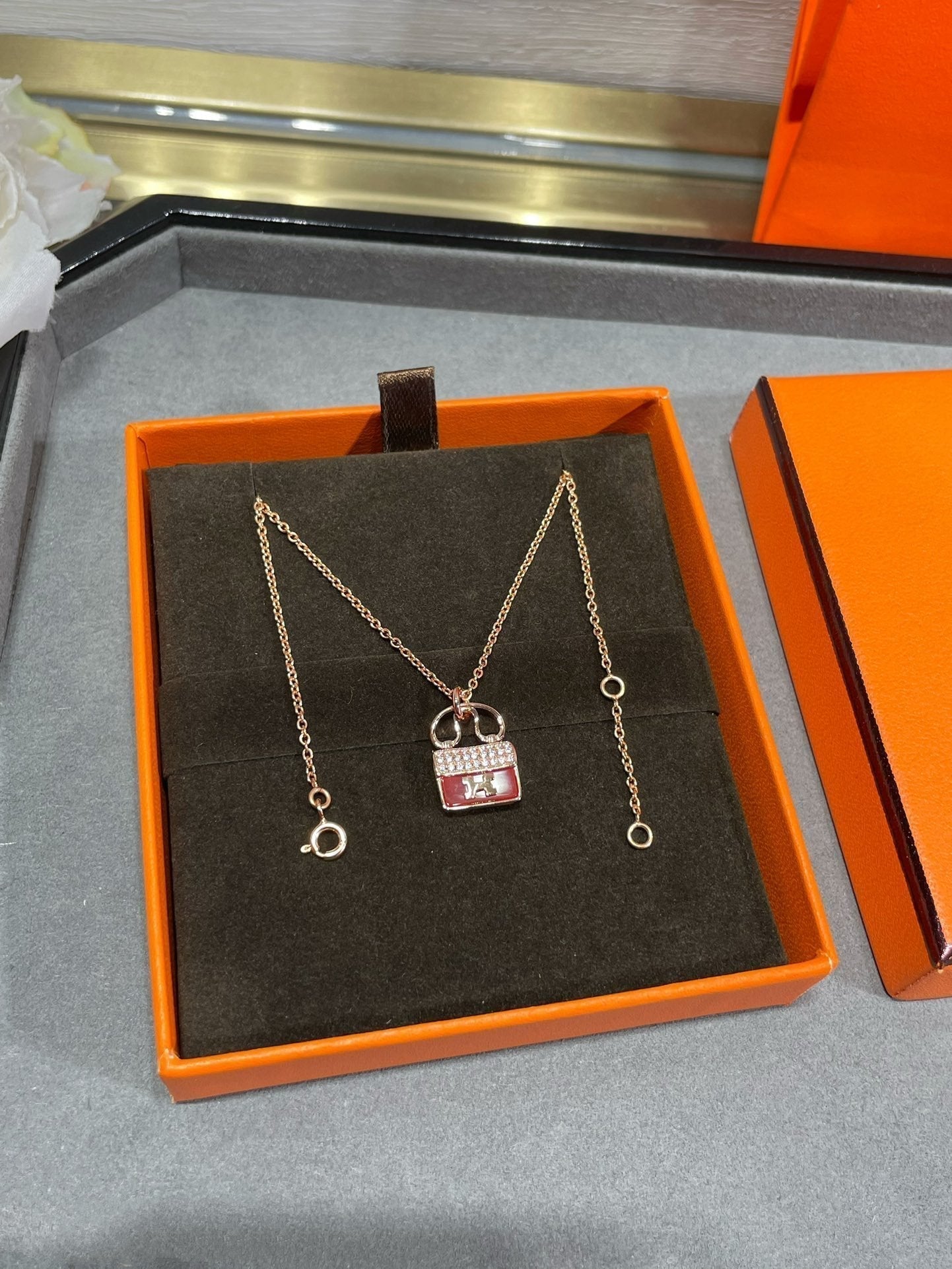 [Lumi Jewels]H CIRCE MOISSANITE PENDANT NECKLACE GOLD