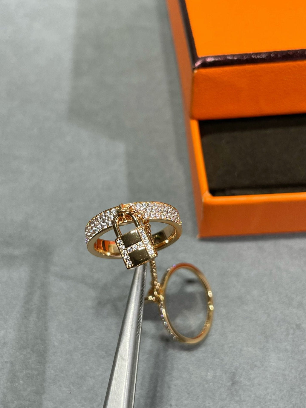[Lumi Jewels]HM KELLY CLOCHETTE DOUBLE RING IN  WITH DIAMONDS