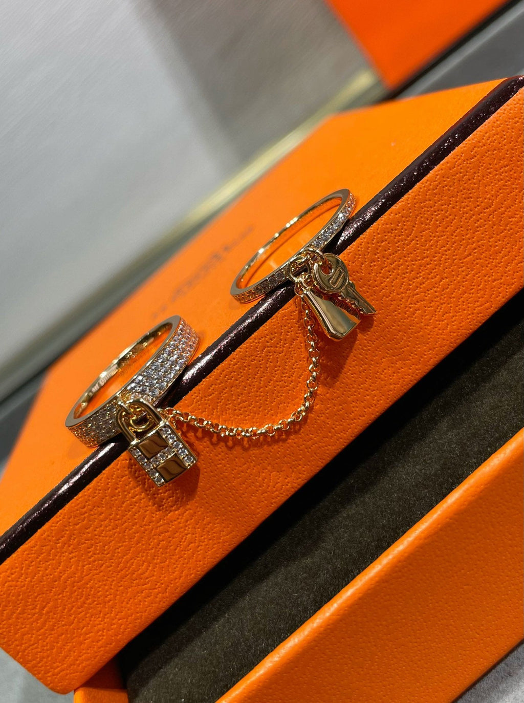 [Lumi Jewels]HM KELLY CLOCHETTE DOUBLE RING IN  WITH DIAMONDS