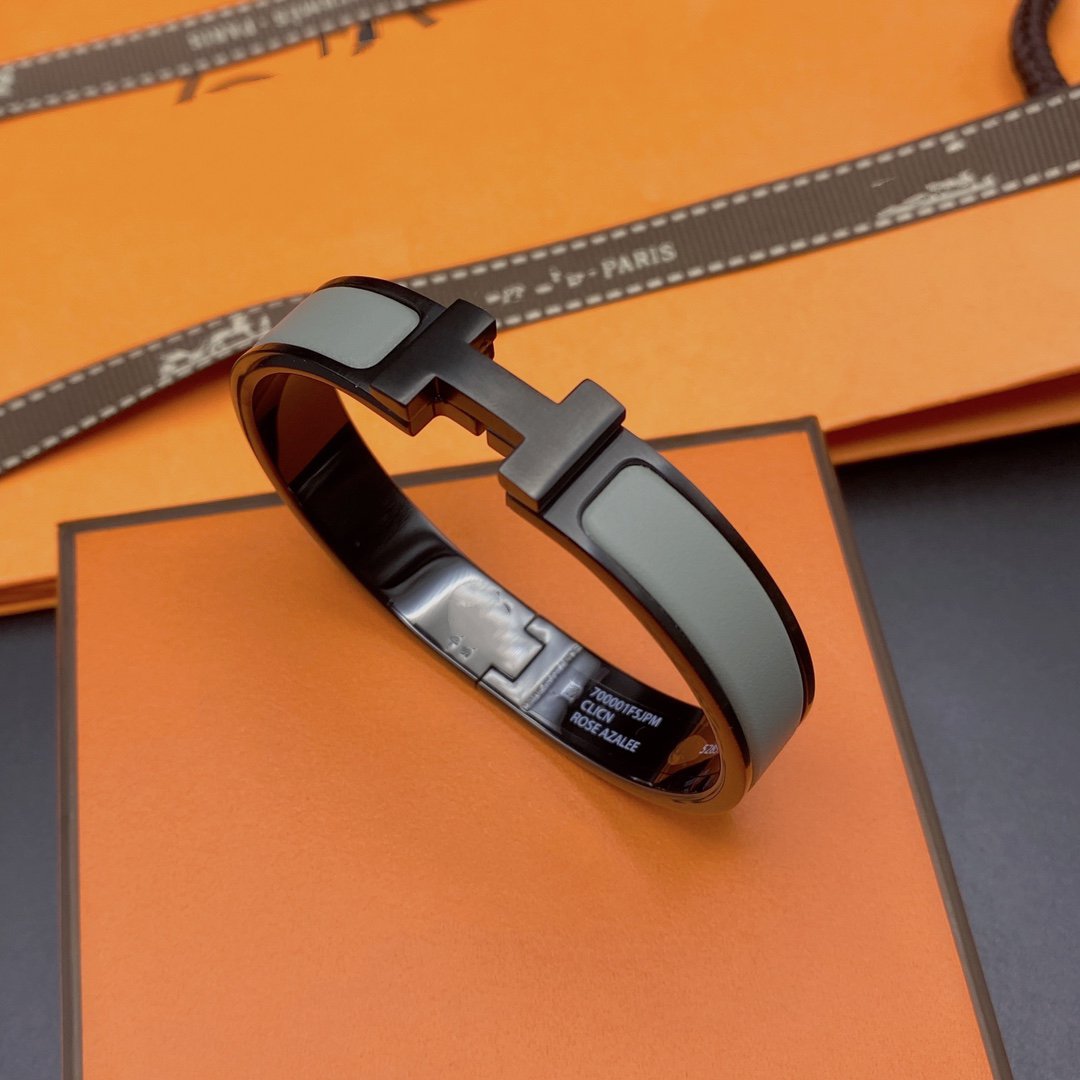 [Lumi Jewels]CLIC HM SO BLACK GREY BRACELET