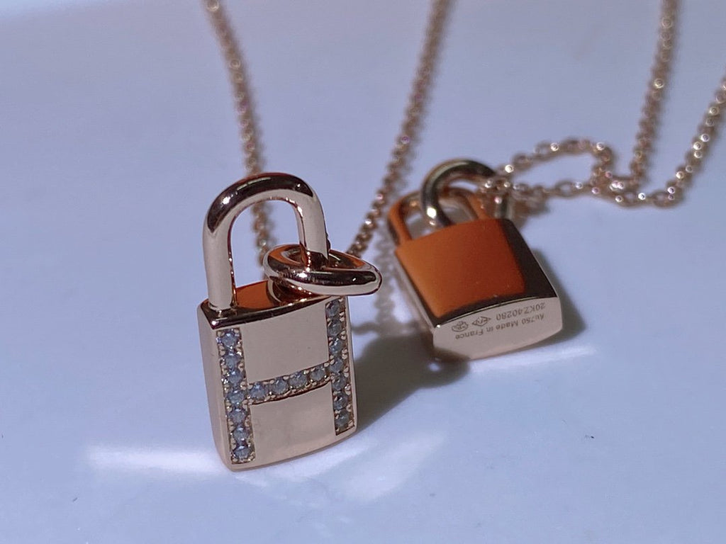 [Lumi Jewels]HM ADVANCED NICHE LOCK HEAD NECKLACE DIAMONDS