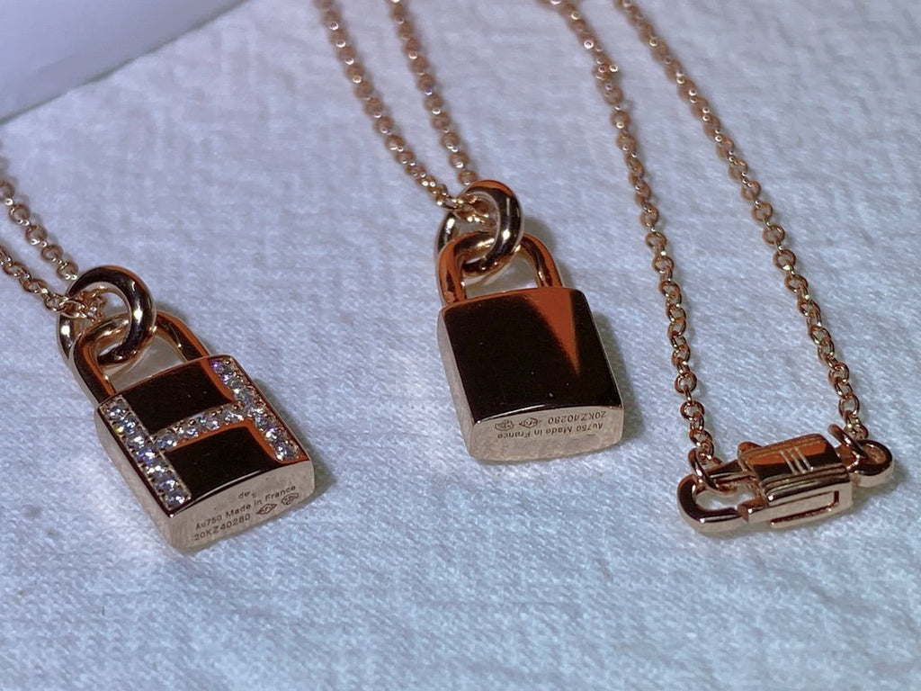 [Lumi Jewels]HM ADVANCED NICHE LOCK HEAD NECKLACE DIAMONDS