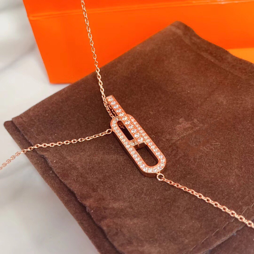[Lumi Jewels]HM NECKLACE PLATINUM ROSE GOLD DIAMOND