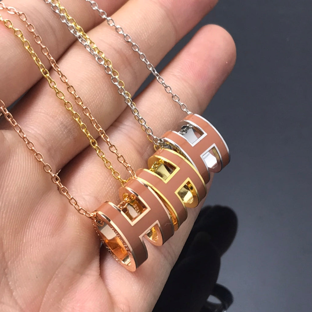 [Lumi Jewels]H NECKLACE BROWN