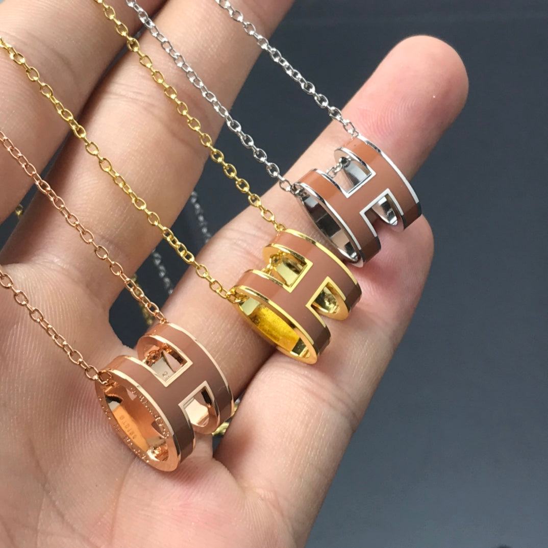 [Lumi Jewels]H NECKLACE BROWN