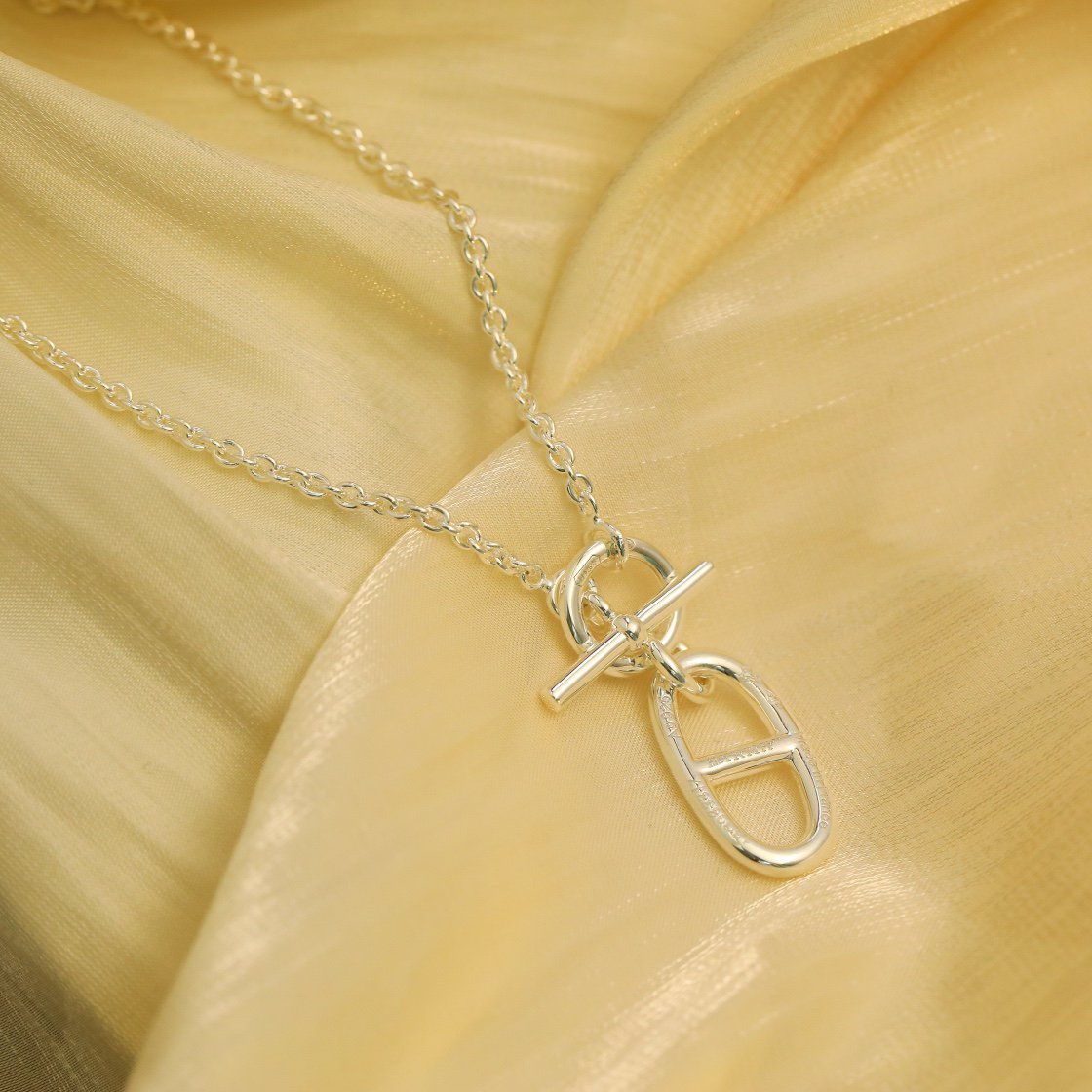 [Lumi Jewels]HM CHAINE D'ANCRE PENDANT NECKLACE STERLING SILVER