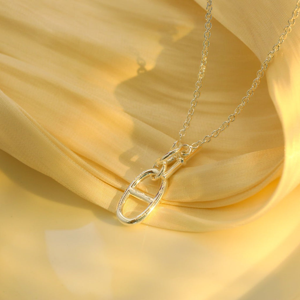 [Lumi Jewels]HM CHAINE D'ANCRE PENDANT NECKLACE STERLING SILVER