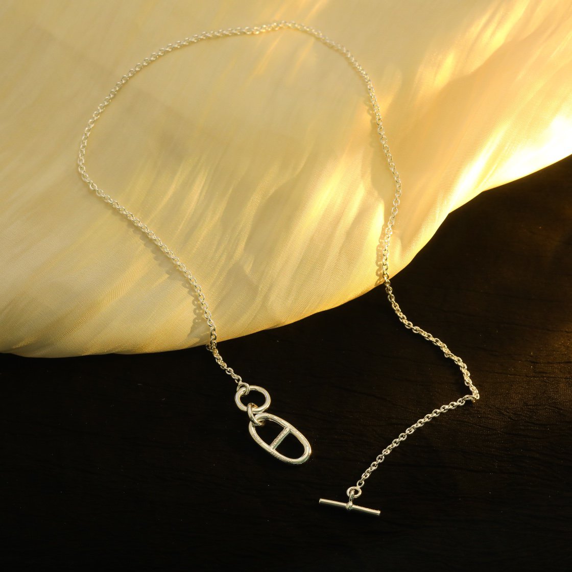 [Lumi Jewels]HM CHAINE D'ANCRE PENDANT NECKLACE STERLING SILVER
