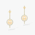 [Lumi]LUCKY MOVE ARROW PINK GOLD DIAMOND EARRINGS