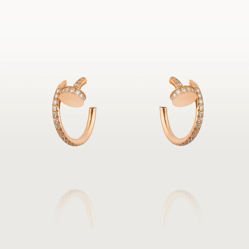 [Lumi Jewels]JUSTE EARRINGS 12.75MM PINK GOLD DIAMOND