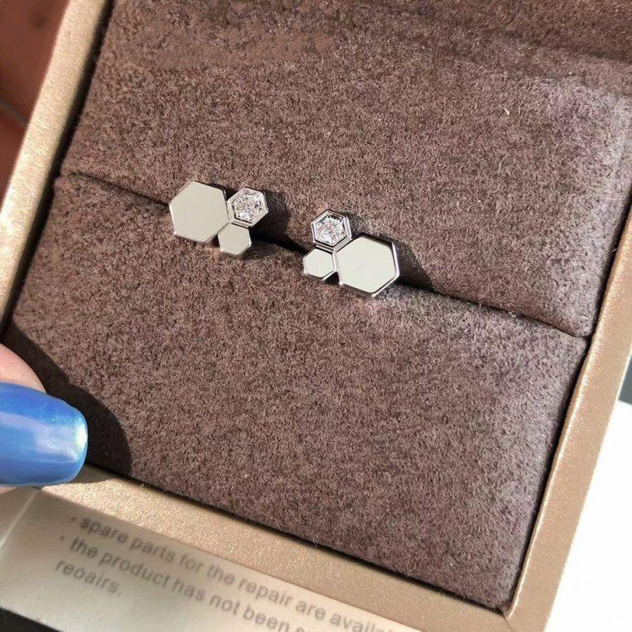 [Lumi Jewels]BEE LOVE SILVER DIAMOND EARRINGS