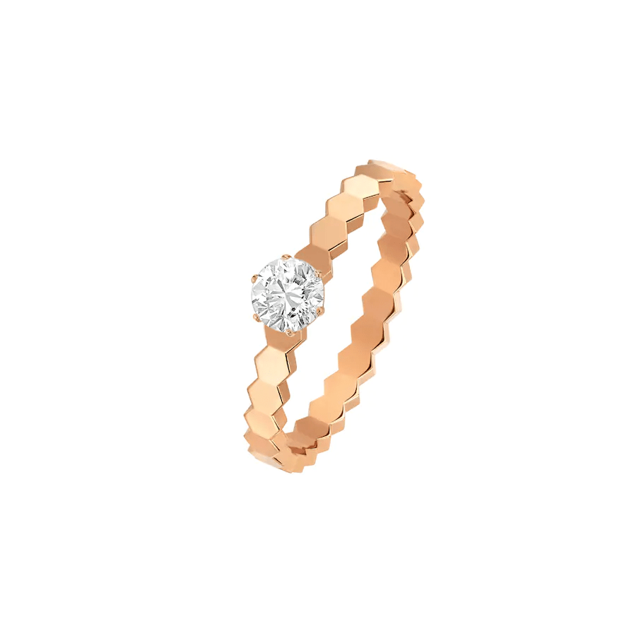 [Lumi Jewels]BEE LOVE RING PINK GOLD 1 DIAMOND