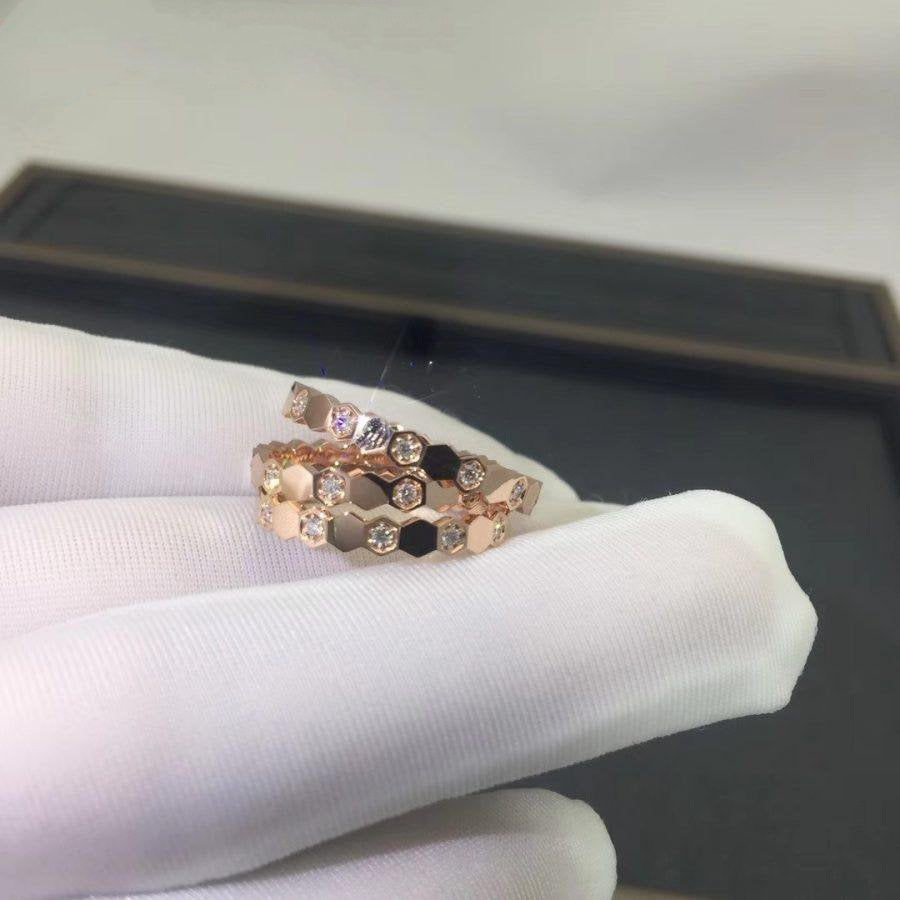 [Lumi Jewels]BEE LOVE RING PINK GOLD DIAMOND