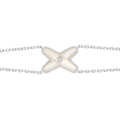 [Lumi Jewels]JEUX BRACELET WHITE MOP SILVER 1 DIAMOND