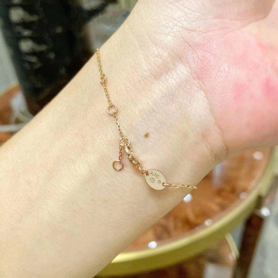 [Lumi Jewels]JEUX DE BRACELET MOP PINK GOLD DIAMONDS