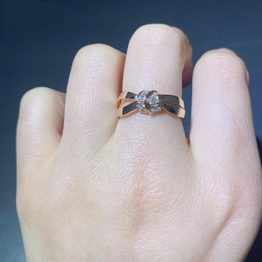 [Lumi Jewels]LIENS RING PINK GOLD DIAMOND