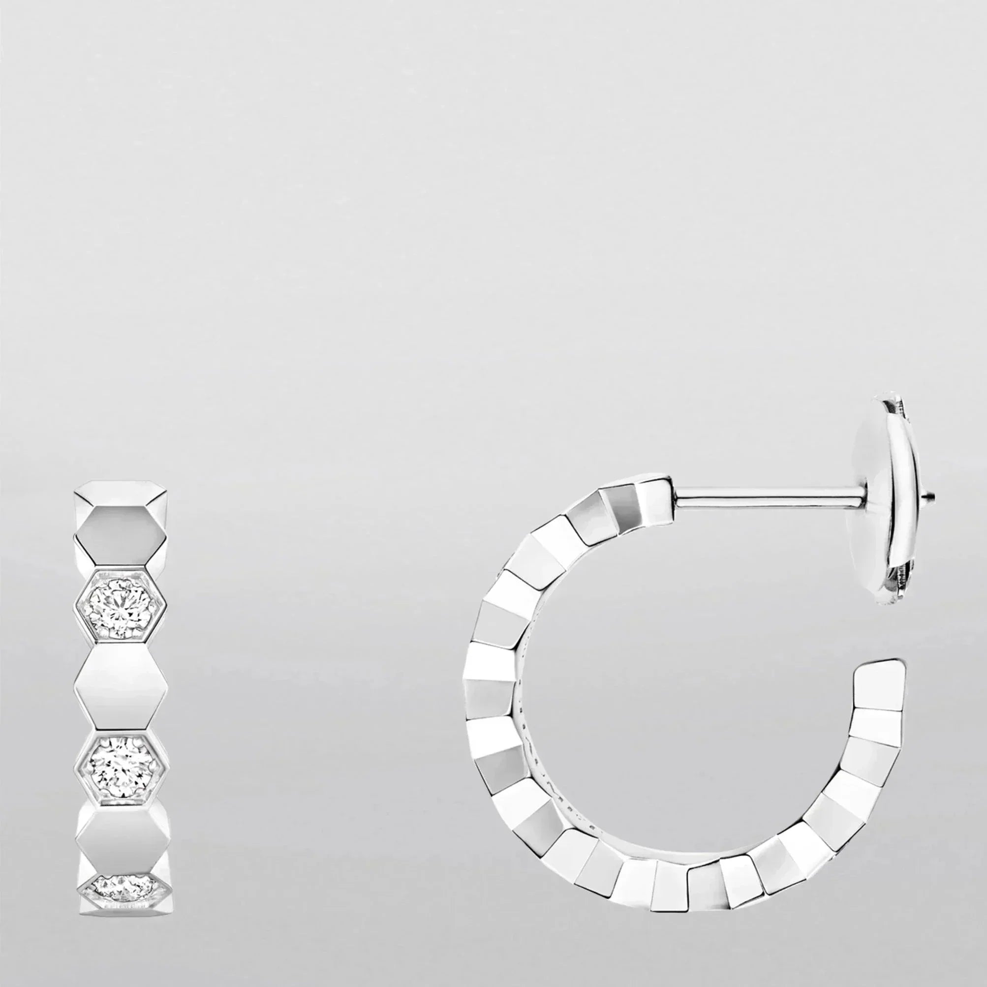 [Lumi Jewels]Hollow Design Four-Leaf Clover Flower Shape Earrings
