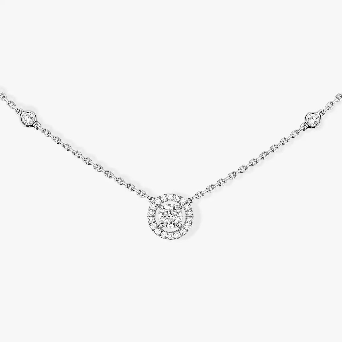 [Lumi Jewels]Diamond Necklace 0,20ct Brilliant Shape Joy