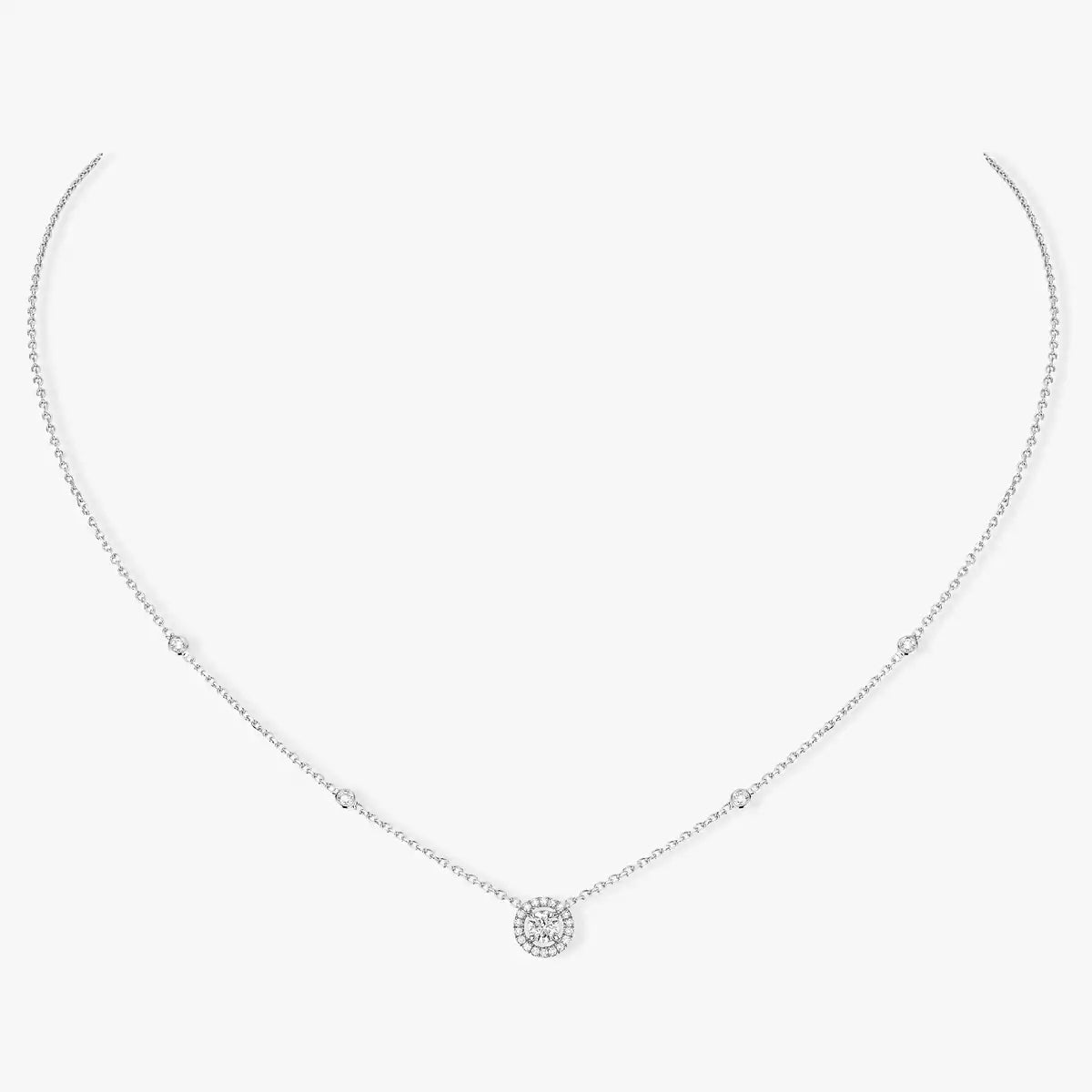 [Lumi Jewels]Diamond Necklace 0,20ct Brilliant Shape Joy