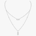 [Lumi]MOVE 2 ROW DIAMOND NECKLACE