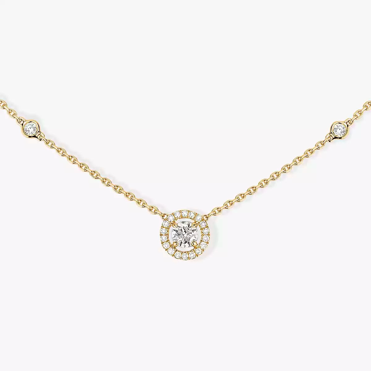 [Lumi Jewels]Diamond Necklace 0,20ct Brilliant Shape Joy